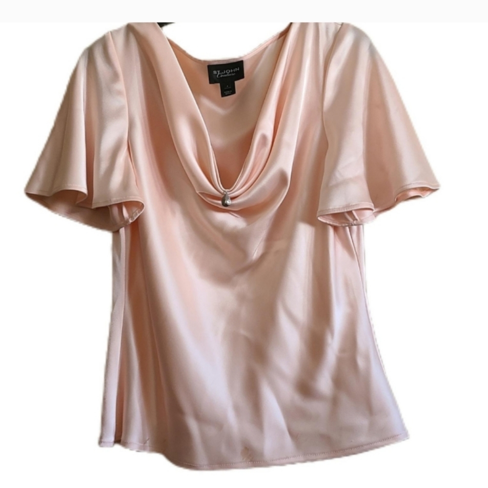 St.John Couture short sleeve top career top/blouse